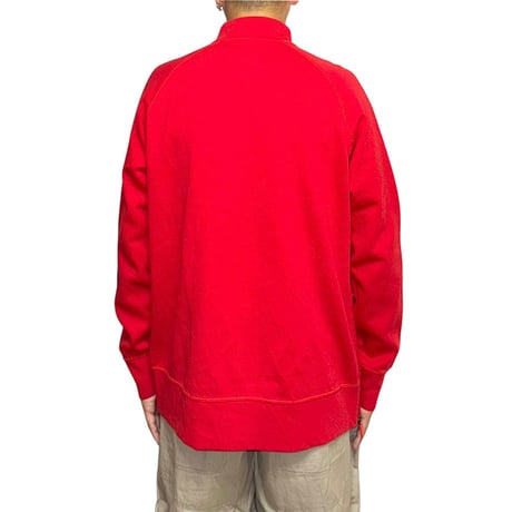 【USED】00's Apple HALF ZIP SWEATSHIRT RED