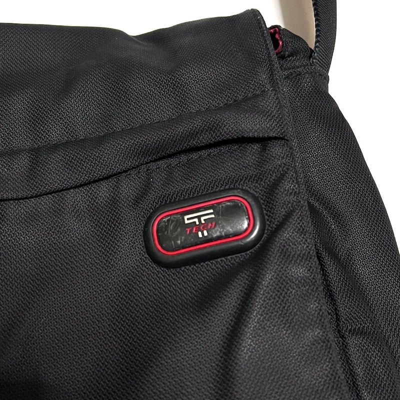 00s TUMI ナイロン トラベル ベスト L ブラック 黒 ギミック テック