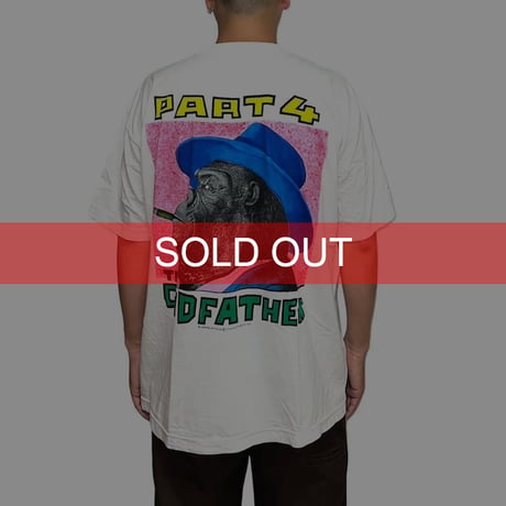 【USED】90's The GODFATHER PART4 GORILLA T-SHIRT