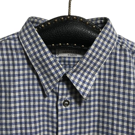 【USED】70'S GIVENCHY CHECK SHIRT