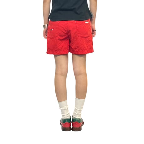 【USED】00's EURO NIKE TRAINING SHORTS RED