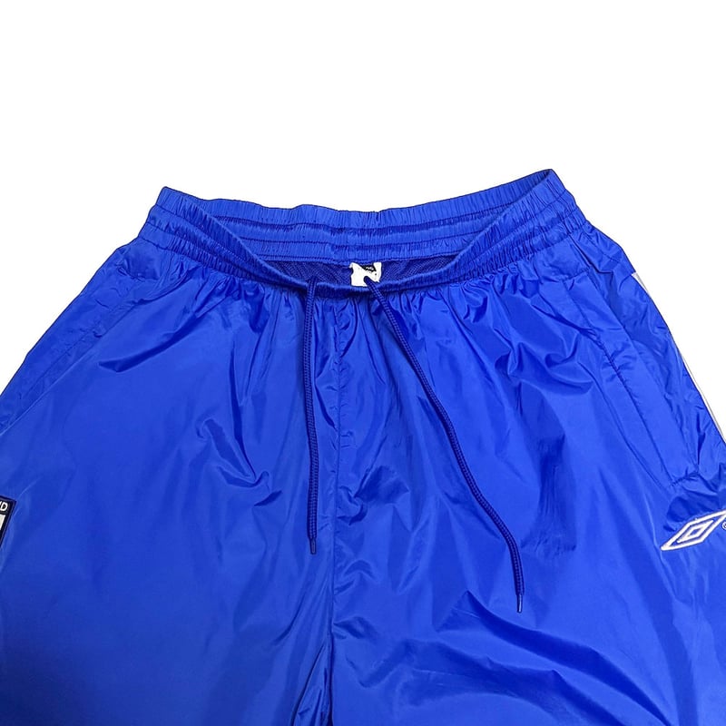 USED】00's UMBRO England Nylon Track Pants Blue