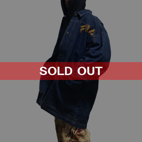 【USED】90'S FILA OVERSIZED DENIM JACKET