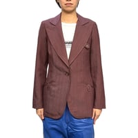 【USED】80's-90's Ms. Limited Pinstripe Tailored Jacket with Peak Lapel