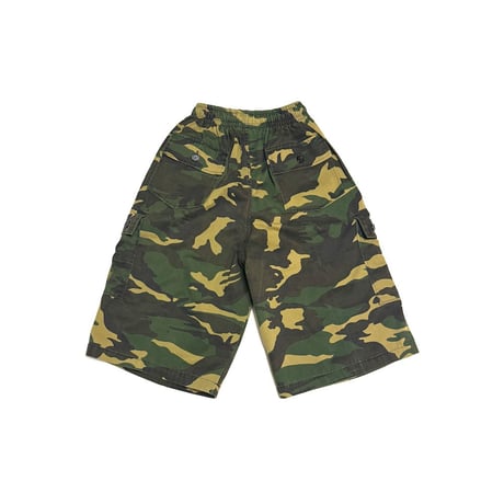 【USED】90's Bootleg STUSSY Camo Cargo Shorts