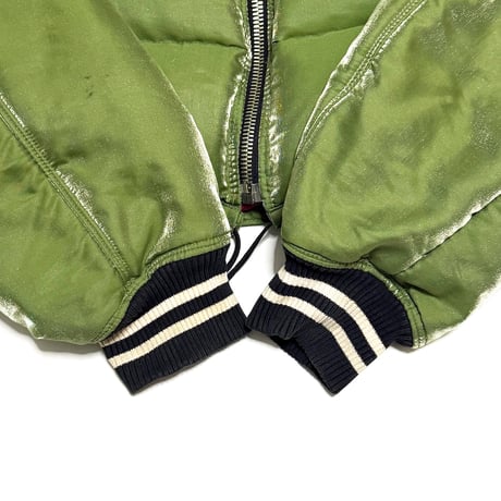 【USED】90's Junior Gaultier Cropped Hooded Puffer Jacket Olive Green