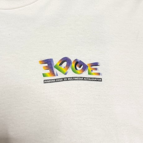 【USED】90's DIAMOND MULTIMEDIA  "PUSH THE EDGE" Cyber Graphic T-shirt