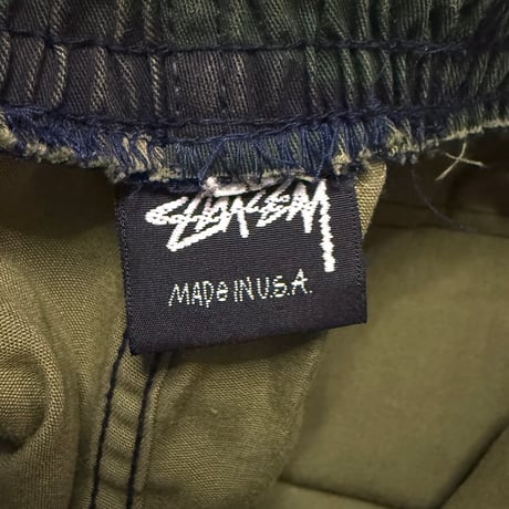 【USED】90's Bootleg STUSSY Camo Cargo Shorts