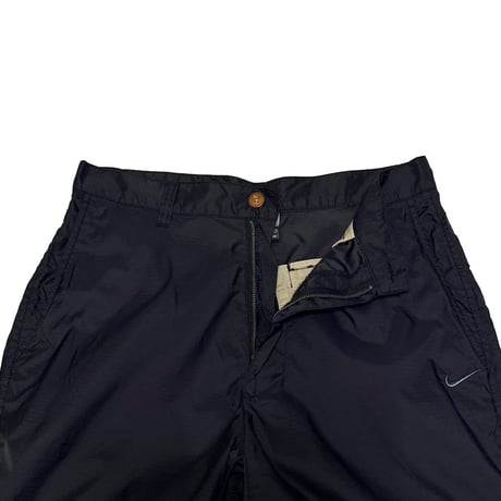 【USED】00's NIKE INT'L RIPSTOP NYLON PANTS BLACK