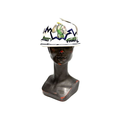 【DEAD STOCK】1996 VEGA × Street Fighter II “Guile” Snapback Cap Made for Italy