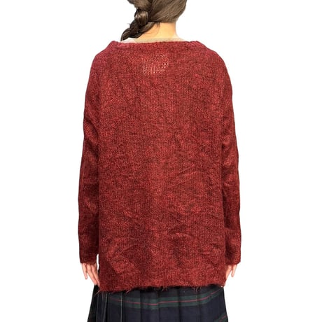 【USED】2010's 8PM Distressed Mohair-Blend Loose Knit Sweater