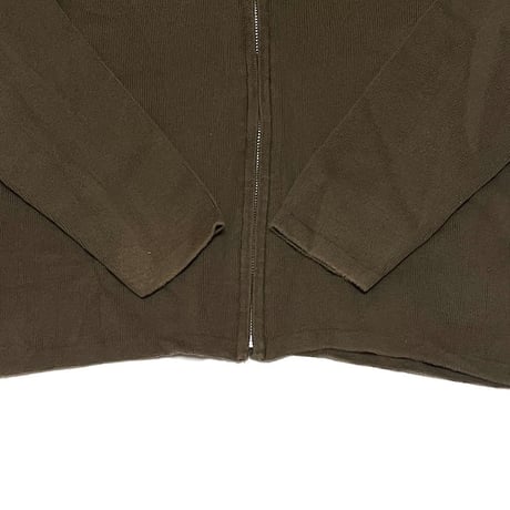 【USED】90's CK Calvin Klein Jeans COTTON RIB KNIT ZIP-UP PARKA