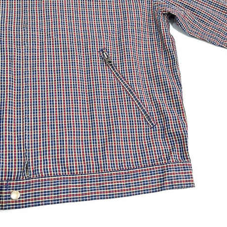 【USED】90'S OLD J.CREW CHECK DRIZZLER JACKET