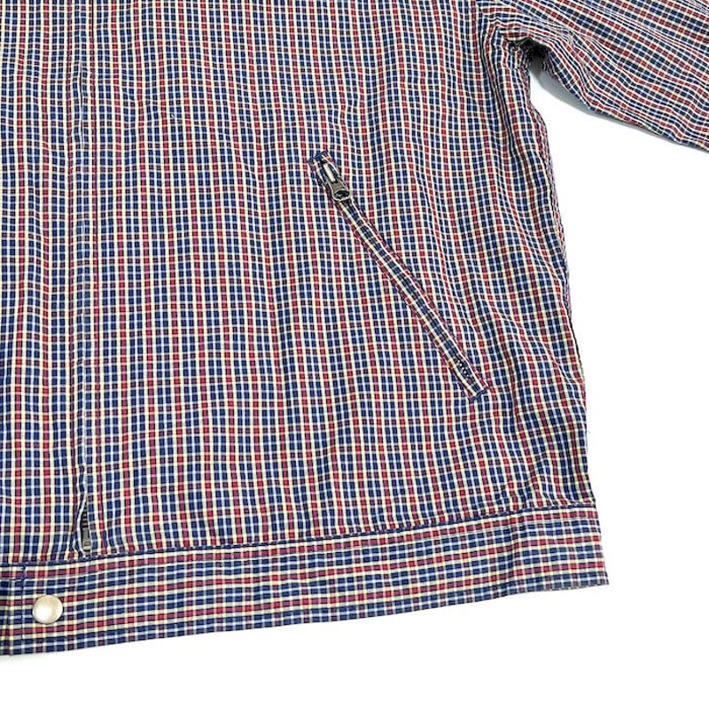 USED】90'S OLD J.CREW CHECK DRIZZLER JACKET | K USED】90'S OLD J.CREW CHECK DRIZZLER JACKET | K