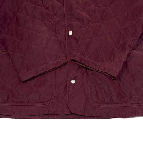 【USED】00'S BURBERRY LONDON WAXED COTTON QUILTED JACKET