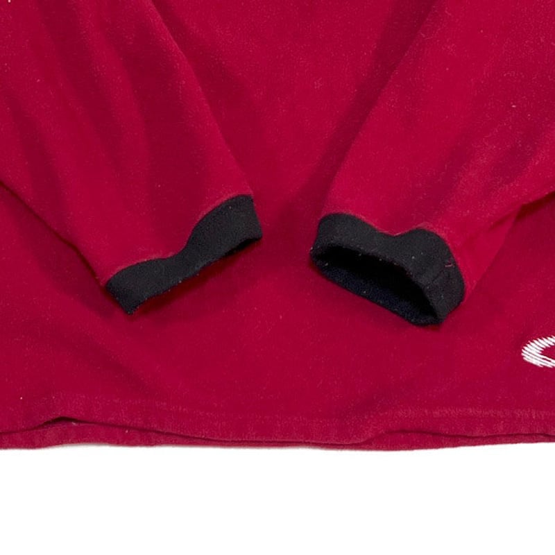 USED】00'S OAKLEY SOFTWARE FLEECE TOP RED | KON...