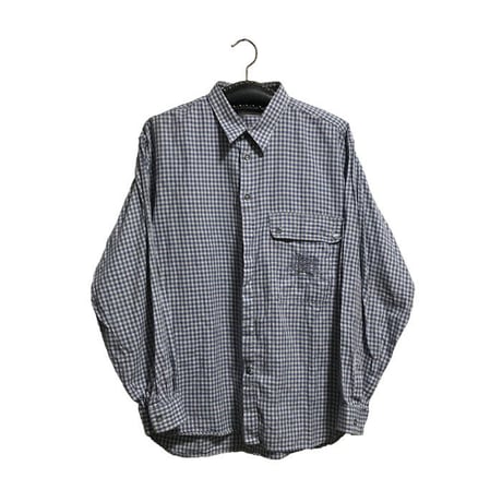 【USED】70'S GIVENCHY CHECK SHIRT