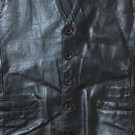 【USED】VINTAGE LEATHER VEST