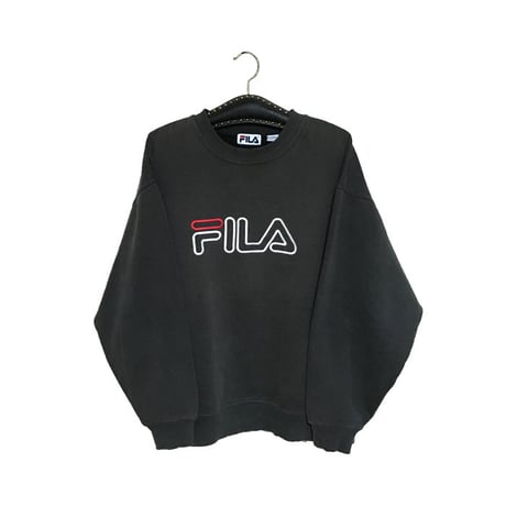 【USED】90'S FILA EMBROIDERY SWEATSHIRT