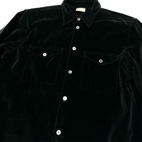 【USED】HELMUT LANG 1997 VELOUR SHIRT