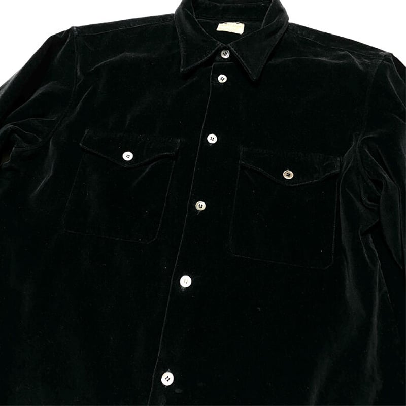USED】HELMUT LANG 1997 VELOUR SHIRT | KONBINI