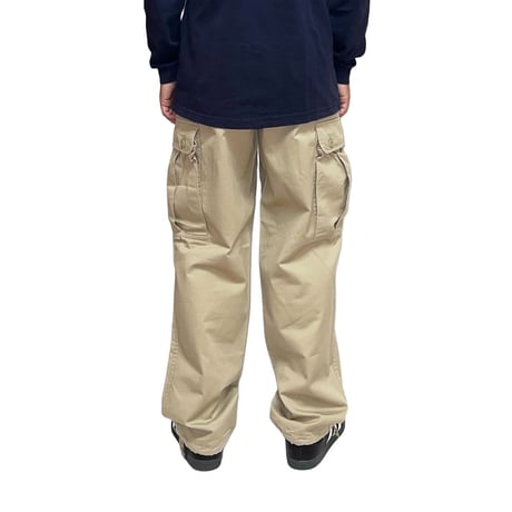 【USED】90's STUSSY CARGO PANTS BEIGE MADE IN USA
