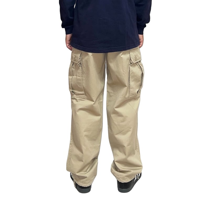 USED】90's STUSSY CARGO PANTS BEIGE MADE IN USA