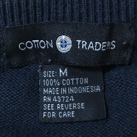 【USED】90'S USA COTTON KNIT SWEATER