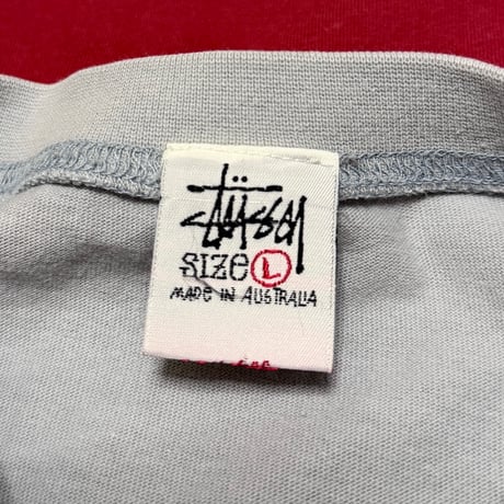 【USED】90's STUSSY 3-PANEL SWITCHING T-SHIRT