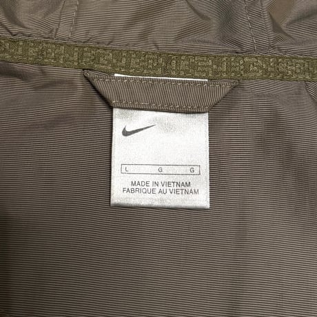 【USED】00's NIKE Technical Hood Jacket Taupe Grey