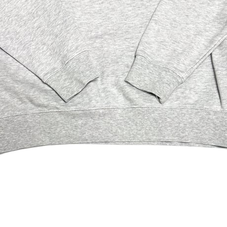 【USED】00's NIKE Hand-Spinner Flocked Logo Crewneck Sweatshirt Gray
