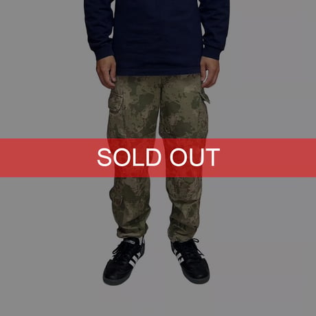 【USED】80's-90's TURKISH ARMY? CAMO CARGO PANTS