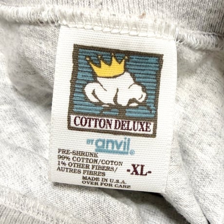 【USED】90's "110%" Heavy Cotoon Mock Neck L/S T-shirt