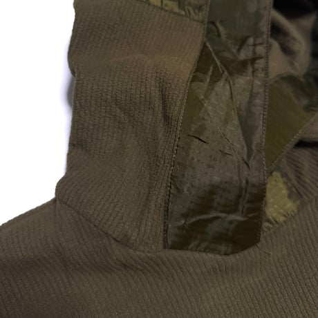 【USED】00's EURO NIKE Technical Fleece Hoodie Olive Khaki