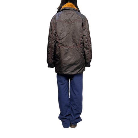 【USED】90's-00's Gaultier Jeans Red Stitch Boa Collar Nylon Jacket