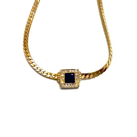 【BOOMBABA BOUTIQUE】Vintage square stone necklace
