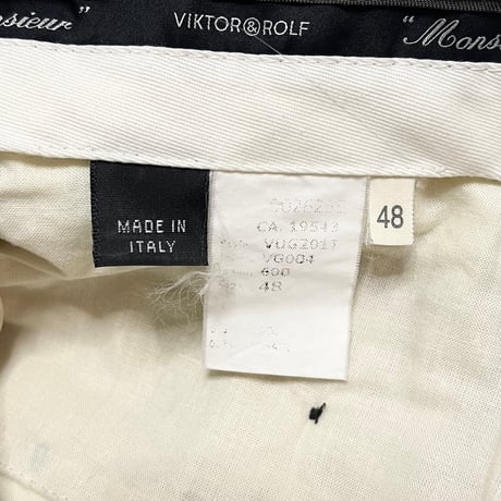 【USED】VICTOR & ROLF Monsieur 2003 SILK HAT PRINTED TROUSERS