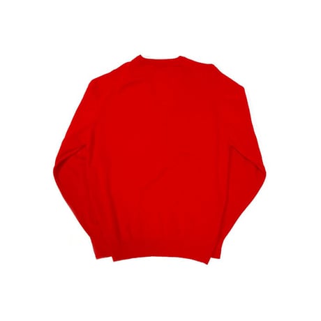 【USED】90'S BURBERRYS V-NECK LAMBSWOOL SWEATER