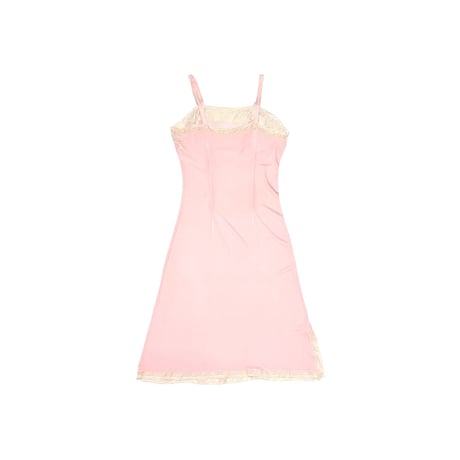 【USED】60's LINGERIE SLIP DRESS BABY PINK