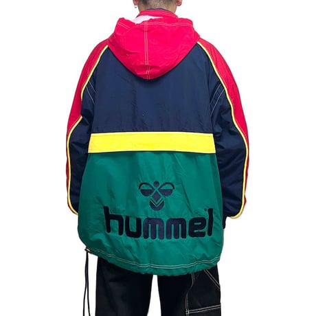【USED】80'S hummel LEGO COLOR NYLON PULL-OVER JACKET