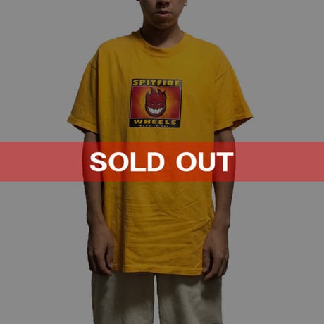 【USED】90'S SPITFIRE HANES BODY T-SHIRT
