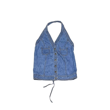 【USED】90's-00's FADED GLORY DENIM HALTER TOP