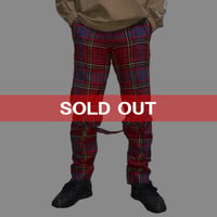 【USED】90'S VIVIENNE WESTWOOD RED ANDERSON WOOL BONDAGE TROUSERS