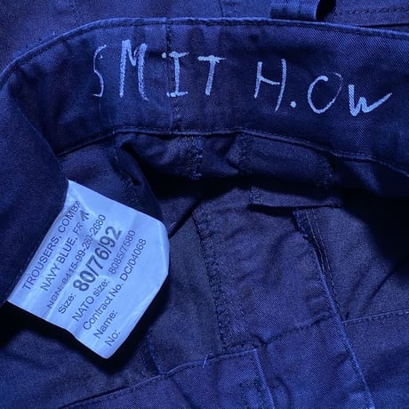 【USED】90'S-00'S BRITISH ARMY ROYAL NAVY COMBAT TROUSERS  (② SMIT H.OW)