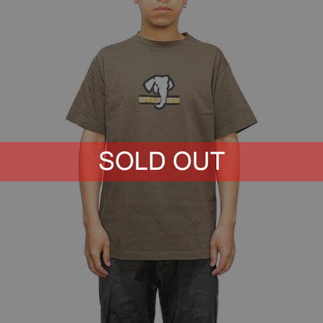 【USED】90'S STUSSY ELEPHANT T-SHIRT