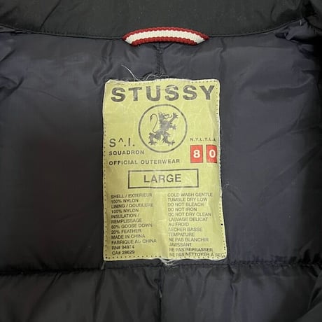 【USED】90'S-00'S STUSSY GOOSE DOWN SHIRT JACKET