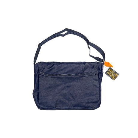 【DEAD STOCK】90's-00's W.&L.T.  "Kiss the Future" Denim Messenger Bag