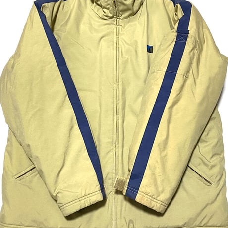 【USED】90'S-00'S STUSSY OUTDOOR PADDED NYLON JACKET BEIGE