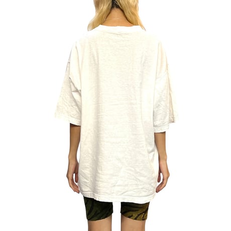 【USED】80's CAT FACE V-NECK OVERSIZED T-SHIRT