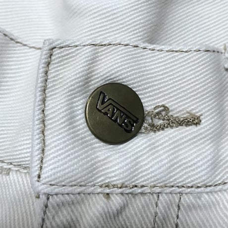 【USED】90'S VANS WHITE DENIM PANTS